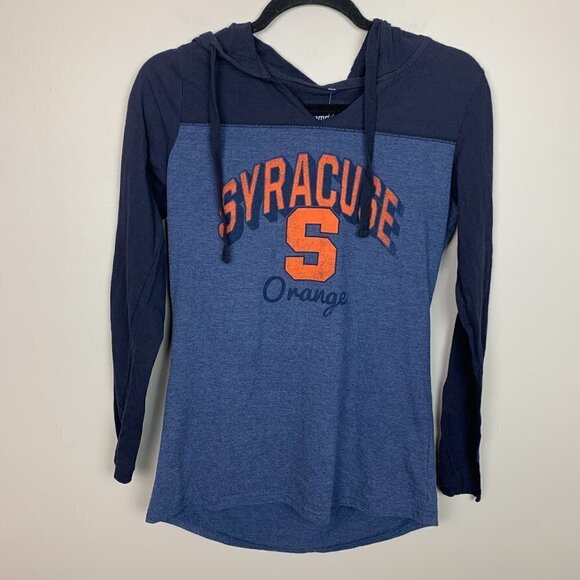 Syracuse University Long Sleeve Hoodie T-shirt - Size Small NEW - Picture 1 of 6